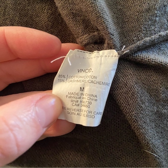 Vince. Women’s cotton/cashmere wrap sweater medium - Picture 10 of 11
